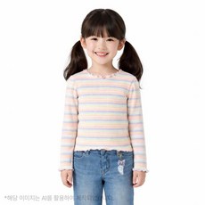 로엠걸즈 인터록 골지 티셔츠 RGLA2616C 176148