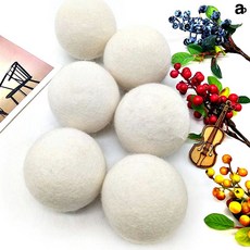 양모 건조기볼 양모볼 건조기 울 드라이 볼 정전기 방지 실용적, 건조기양모볼6p