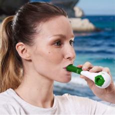 캐시웨이 폐활량 호흡근 운동기구, 그린, 1개