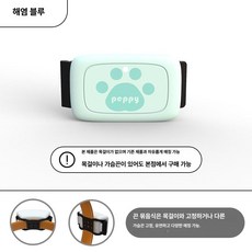 길고양이 강아지 위치추적 목 줄 넥 카메라 CCTV 무선 녹화 액션캠, 기본 구성품, 씨솔트블루