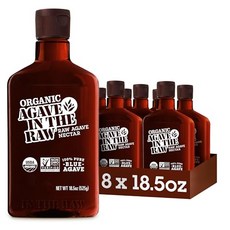 아가베 인 더 로우 유기농 아가베 감미료 524g 병 ( Agave In The Raw Organic Agave Nectar Sweetener Blue Agave Syrup, 1개