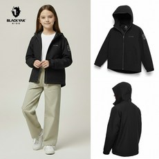 [백화점 출고] 블랙야크 키즈 여아 BKS웨이크자켓 블랙 자켓 걸즈 점퍼