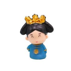 皇上皇後蛋糕裝飾擺件 傳統服飾烘焙用品, 1個, 搪膠皇後5個