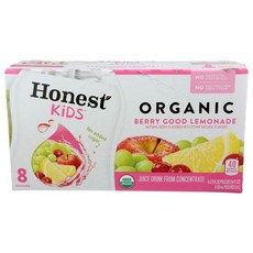 어니스트 유기농 베리 굿 레모네이드 199.9ml (8개 묶음) Honest s Organic Berry Good Lemonade 6.76 Fl Oz (Pack of 8), 6.75 Fl Oz (8개 팩), 레몬 에이드, 1개