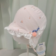 압소바 봄 이월상품 신생아 백일 여아용 러블리 보넷 가든 신생모
