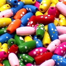 타원꽃 나무비즈 핸드폰목걸이비즈만들기