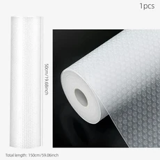 1롤 재사용 가능한 서랍 라이너 세척 방진 및 미끄럼 플레이스 매트 캐비닛 냉장고, 01 1pc, 02 50x150cm