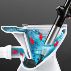 헤이만바 일체형 초강력 에어 뚫어뻥, 블랙