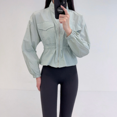 로라벨 가또 여성 바람막이 여자 아노락 루즈핏 등산 윈드 자켓 스트링 야상 숏 점퍼