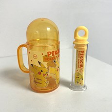 일본 포켓몬스터 칫솔 유아 양치컵세트 휴대용 어린이집, 1개, 피카츄