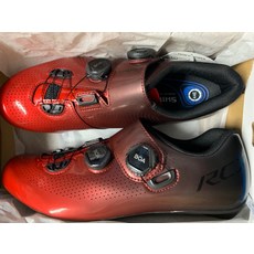 Shimano RC701 公路車卡鞋 黑色 40號 寬版 BOA旋鈕 碳纖維底, 黑色,40