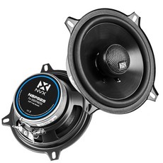 NVX NSP4 4인치 자동차 스피커 300W 최대 100W RMS 실크 돔 트위터 및 내장 X-오버가 있는 양방향 동축 자동차/트럭/도어(페어)에 쉽게 설치할 수 있습니, 5.25 inch Coaxial