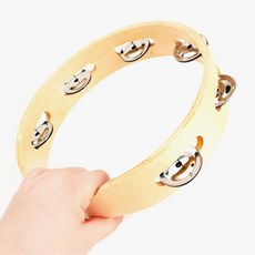 초등음악교구 한손연주편한 도넛 원목탬버린 장난감탬버린 몰입