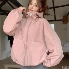 여성 바람막이 후드 집업 점퍼 HH-E75 ssf21977ij