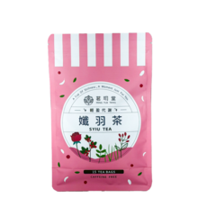 茗玥堂 纖羽茶 玫瑰山楂洛神風味茶包，15入，無咖啡因，幫助消化代謝，輕盈生活, 2g, 1套裝, 15個裝