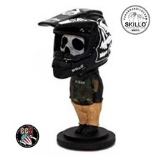 《美式工廠》SKILLO手工彩繪搖頭公仔 Little Jhon Crosser Camo 美式潮流迷彩造型 獨一無二, 1個