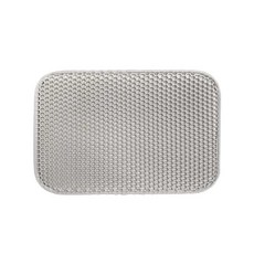 蜂巢式防滑貓砂墊 柔軟舒適易清潔 維持居家環境衛生, 灰, 1個