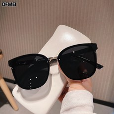 QRU 太陽鏡墨鏡女高級感ins圓臉顯瘦偏光防曬大方框男款開車眼鏡潮