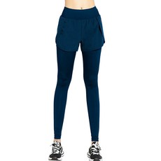 민트스쿨 팬츠 레이어드 포켓 레깅스 하이웨스트 바지 일체형 요가 필라테스 9부 반바지 레깅스