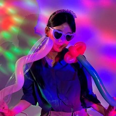 파티 야광 머리띠 생일축하
