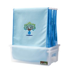 [수리나무 스토리] 수리나무 천 가습기 자연기화 무소음 4L 대용량 48시간 간편 세척&물보충 블루 그린 옐로우 세 가지 색상 인테리어 가습기, 수리나무 천 가습기(블루)