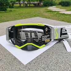 scott 斯科特越野摩托車護目鏡PROSPECT風鏡速降山地車防風鏡 護目鏡 防風眼鏡 運動眼鏡, 黑綠灰 透明, 1個