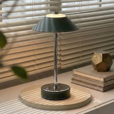 코넬 무드 무선 LED 램프 단스탠드 캠핑 랜턴 인테리어 오브제 탁상 조명 무드등, 포레스트그린