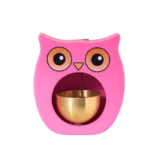 [모앤모] 행운 부엉이 현관종, 핑크