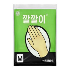 오라이브 동광상사 깔깔이 라텍스 미용장갑 중형 M, 1개, 아이보리