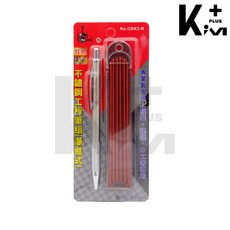 Ronald 不鏽鋼工程筆組 漸進式 2.0mm ( 紅 / 黑 ) OSK-3【Kim Plus】, 紅色, 1個