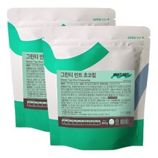 민트라벨 그린티 민트 초코칩 프라페, 1개, 800g, 2개입
