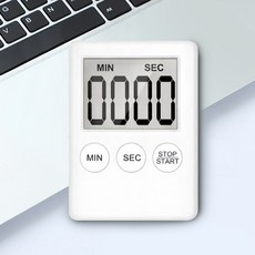 트리오즈 심플 주방 쿠킹 요리 디지털 타이머 TOZ-01, 1개, 화이트