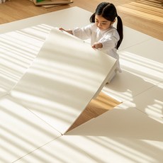 파크론 맘쏙 TPU 층간소음 저감 셀프 퍼즐매트 60x60x1.7cm, 1개, 크림패브릭