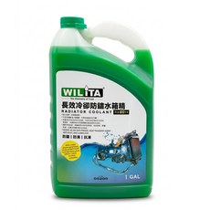 WILITA 威力特 長效型有機酸水箱精 50(綠) 1加侖 (3.78公升) 預稀釋配方 防凍防沸防鏽 符合HOAT規範 適用鋁質水箱, 1個, 共用