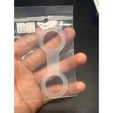 台南實體店 呼吸管 八字環 - 自由潛水面鏡專用呼吸管固定扣, 透明