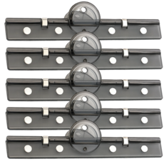 웰컴투 초강력 자석부착 클립집게, 블랙, 5개