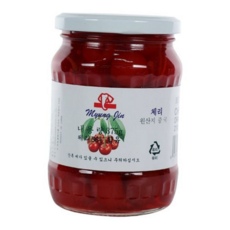 체리 절임 수입 붉은 원물 체리 과일 과일청 통체리 베이킹 콤포트 유리병 디저트 적체리 재료 조림 음료