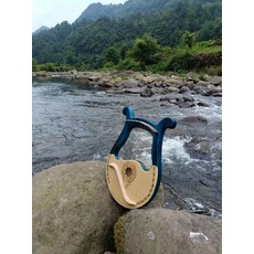 미니 하프 취미 음계 초보 연습용 초보자 입문 보름달, 1개, 19현 윙드 엘리먼트 씨블루