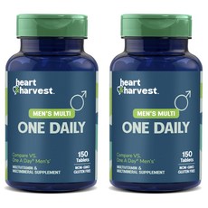 Heart & Harvest 멘스 멀티 원 데일리 타블렛, 2개, 150정
