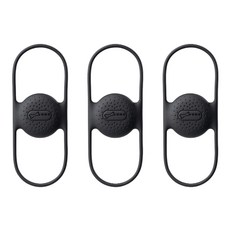 Bone 蹦克 AirTag 單車保護套 自行車周邊配件 AirTag保護殼 運動周邊 (不含AirTag), 黑色, 3個