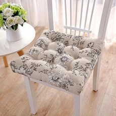 사무실 의자용 사각 등받이 쿠션 시트 소파 패드 사이즈, 7. Beige flower