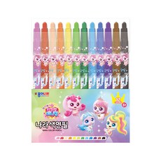 종이나라 캐치티니핑 색연필 12색 돌돌이 샤프식 돌려쓰는, 1개