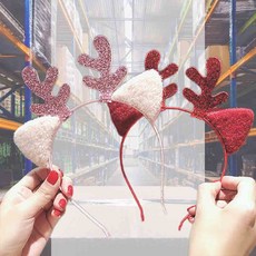 사슴 머리띠 머리밴드 크리스마스소품 루돌프 페스티벌룩 크리스마스머리띠 크리스마스머리장식