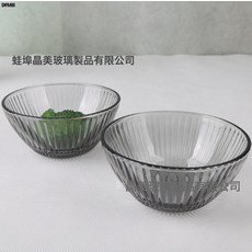 DFMEI 玻璃碗帶蓋茶色雙耳沙拉煲餐具家用套裝豎紋泡麪開業禮品, 1個, 絲路小碗一箱/36套整箱發貨, 參考詳情