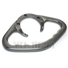 CNC 오토바이 동승자 핸드그립 탱크 그랩 바 핸들 암레스트 YZF R1 R3 R6 R7 R9 MT 03 07 09 10용, 01 Titanium NO LOGO