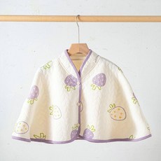 시린어깨 수면망토 수유 워머 방한 방풍 보온 케이프, 1395 퍼플 딸기