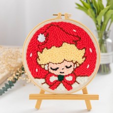 러시안 펀치니들 자수 DIY 키트 털실 자수 재료