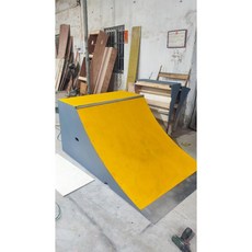 스케이트보드 점프대 경사 레일 받침대 익스트림 슬라이드, 200x122x80cm 방수 램프, 1개
