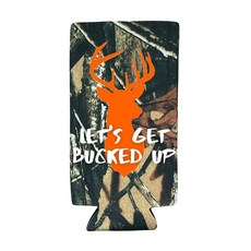 처녀 파티 슬림 스파이크 셀처 쿨러 카모플라주 Let's Get Bucked Up 스키니 카모 총각 쿨리 결혼식 선물 229430, 처녀 파티 슬림 스파이크 셀처 쿨러, 카모플라주 Let