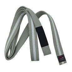 브라질 Jiu Jitsu 청소년 어린이 이하 벨트 시스템, 그레이화이트 스트랩 - 자수 있음, 기본 모델명/품번